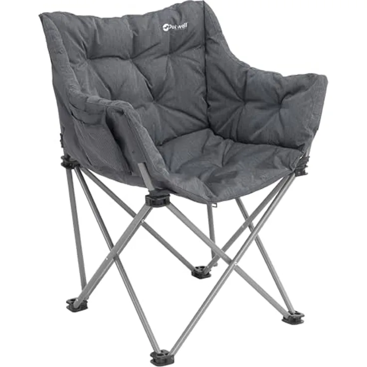 Outwell Campingstuhl 470474 4 Beine Schwarz Grau