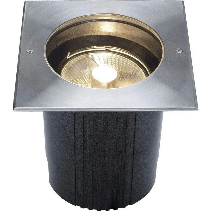 SLV No. 229234 DASAR 215 Bodeneinbauleuchte eckig Edelstahl 316 max. 75W IP67