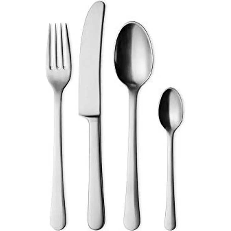 Georg Jensen GJ 093690 Besteck matt, 16 Stück, Edelstahl, stainless steel, 4,3 x 53,8 x 37 cm