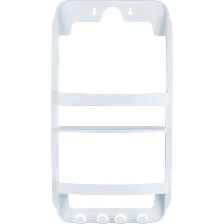 WENKO Badregal Universal, 2 Ablagen, 4 Haken – Bild 5