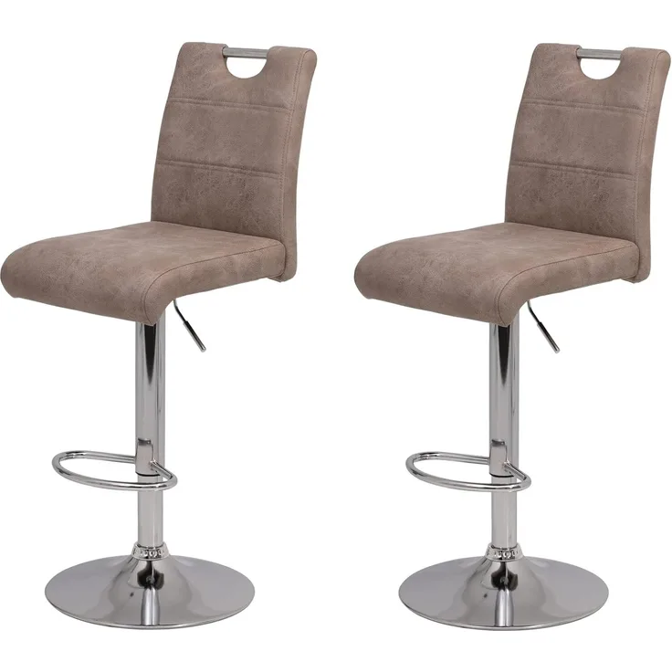2er Set Barhocker Miranda II - Vintage Beige