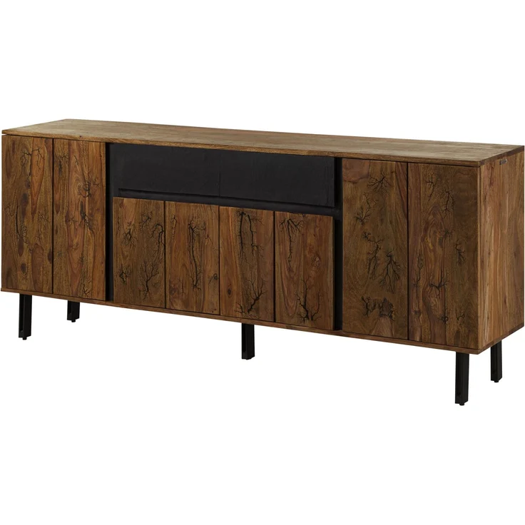 Sideboard Sheesham 185x40x77 natur unbehandelt LICHTENBERG #116 – Bild 1