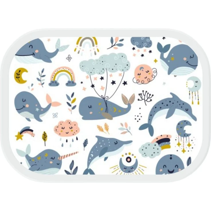 Mepal Lunchbox Mepal Campus 750 ml Lunchbox Aquarelltier - Wal – Bild 2