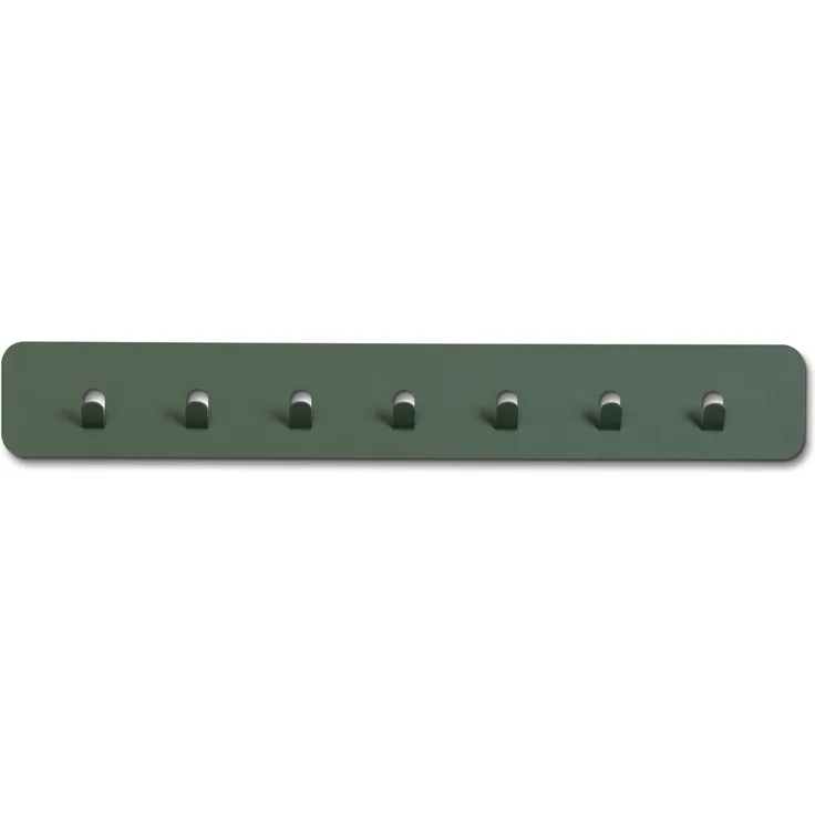 Garderobenleiste >Tilly< in grün, Metall - 70x10x3cm (BxHxT)