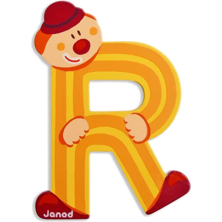 Buchstaben Clown R - 1 Buchstabe, zufällige Auswahl, keine Vorauswahl möglich