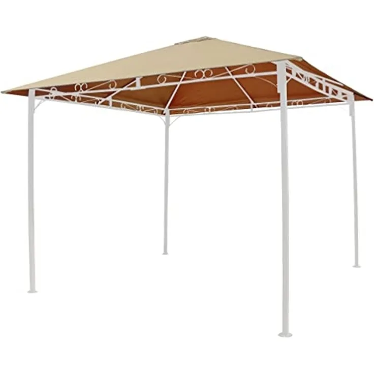 GRASEKAMP Qualität seit 1972 Universal Ersatzdach 293x293 cm Polyester Beige mit UV Schutz, wasserabweisend