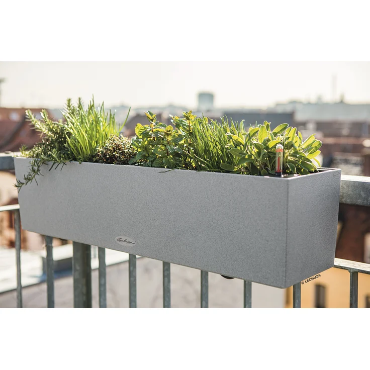 Lechuza Balkonkasten Balconera Stone 80 steingrau – Bild 3