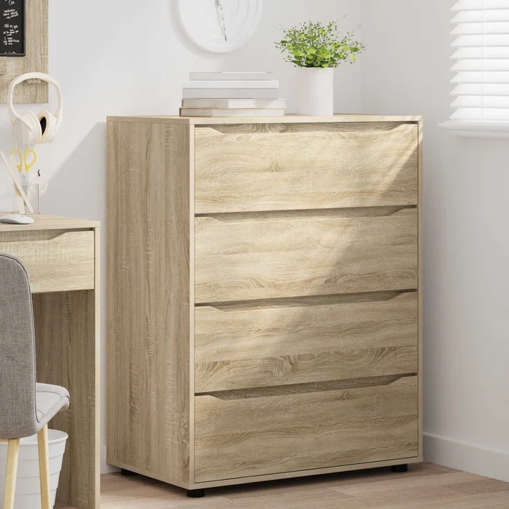 vidaXL Stauraumschränke 80 x 48 x 105 cm Holzwerkstoff Sonoma-Eiche 3406227 – Bild 5