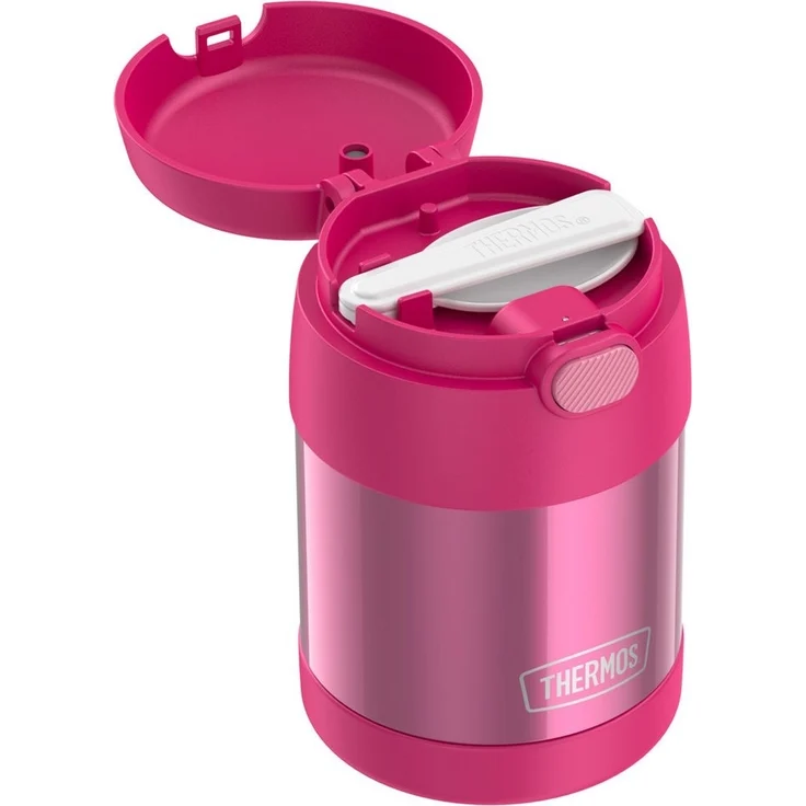 THERMOS Thermobehälter FUNTAINER FOOD JAR, Thermobehälter für Essen, spülmaschinenfest, Edelstahl, Kunststoff, Silikon, (1-tlg), 0,3l, 5h heiß & 7h kalt, dicht & auslaufsicher, mit klappbarem Löffel – Bild 2