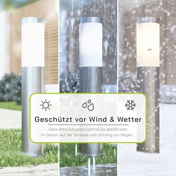 linovum LED Außen-Wandleuchte Wegeleuchte BOSEA-B Daemmerungs- & Bewegungsmelder - Pollerleuchte, Leuchtmittel nicht inklusive – Bild 7