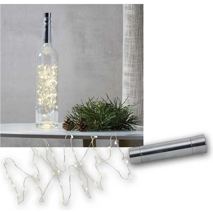 LED-Draht-Kette "Dew Drops", 40 warmweiße LED – Bild 5