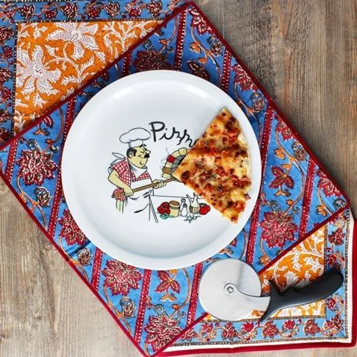 MamboCat Pizzateller 6er Set Mario XXL Pizzateller Ø33,5cm 6 Pers. Teller Pizza Bäcker – Bild 4