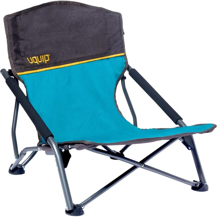 Uquip Strandstuhl Sandy Campingstuhl Faltstuhl Klappstuhl Faltbar Niedrig 120 kg Blue/Grey
