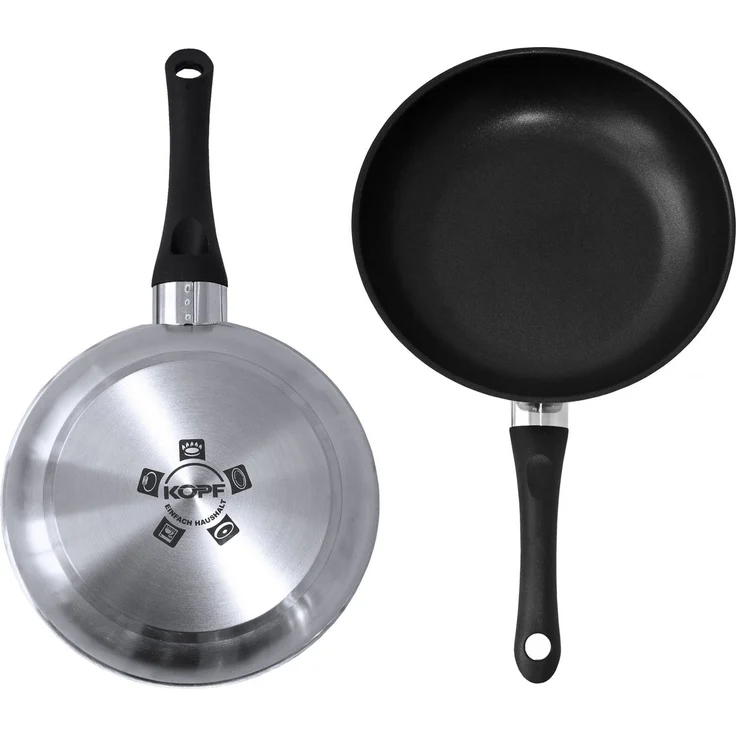 Kopf Pfannen-Set Alfons 2tlg, Edelstahl, 24 + 28 cm, Teflon-Select-Beschichtung, Induktion – Bild 2