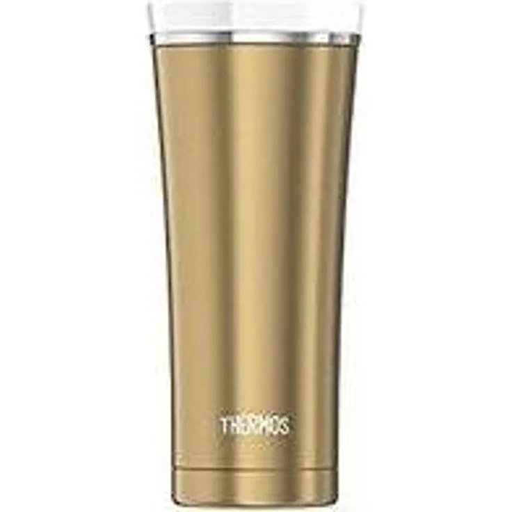 THERMOS 4004. 283. 047 Coffee-to-Go Thermobecher Premium, Edelstahl Gold 0,47 l, 5 Stunden heiß, 9 Stunden kalt, BPA-Free