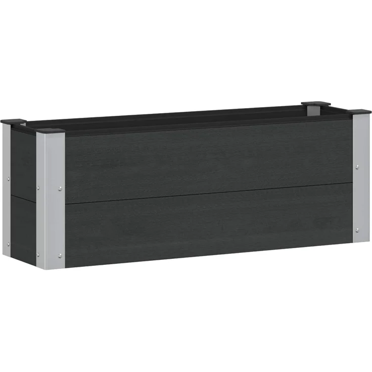vidaXL Hochbeet Schwarz 100 x 30 x 36 cm 42039034 – Bild 1