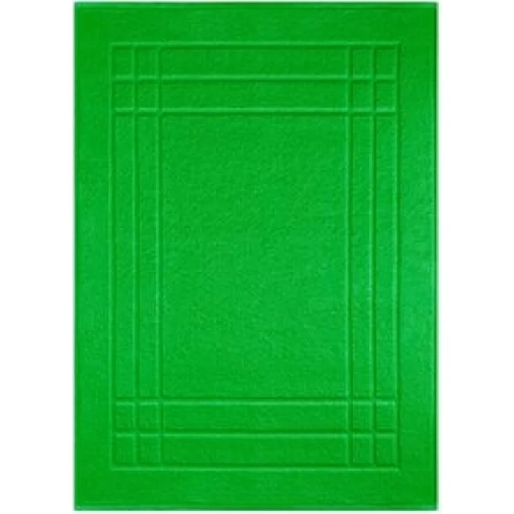 Lashuma Badematte Pure, Höhe 5 mm, schnell trocknend, Baumwolle, rechteckig, grüner Badewannen Vorleger 50x70 cm saugstark – Bild 6