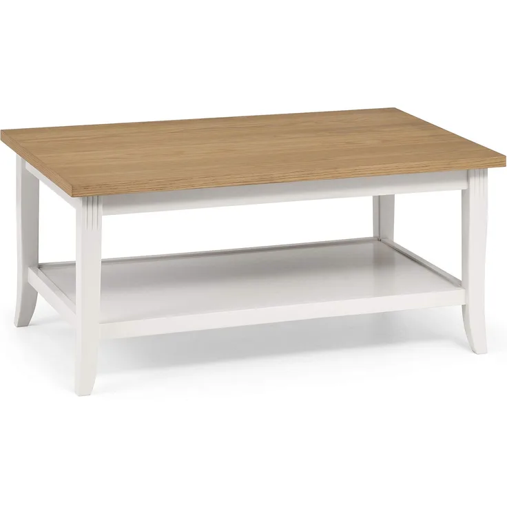 Julian Bowen Davenport Couchtisch, elfenbeinfarben und helle Eiche