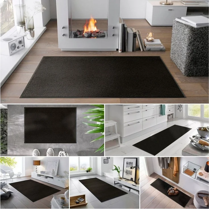 wash+dry by Kleen-Tex Fußmatte Fußmatte 60x90 Raven Black schwarz, Eingangsmatte groß, Höhe: 600 mm – Bild 2
