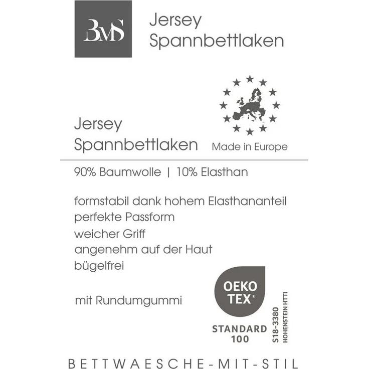 Jersey Spannbettlaken gold 270x200 - 280x200 cm Höhe bis 35cm – Bild 2