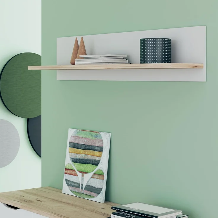 FORTE Wandboard Vankka Regal Wandmontage, Wandregal, zweifarbiges Dekor, einfache Montage – Bild 8