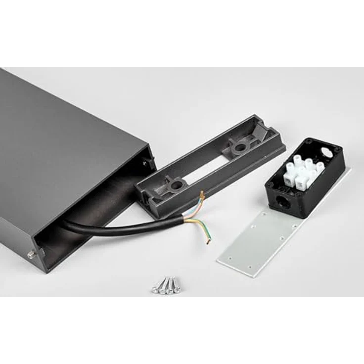 Lucande LED Wegeleuchte 65 cm, Pollerlampe aus Aludruckguss in grafitgrau, IP54, warmweiß 3000K, 243 lm – Bild 5