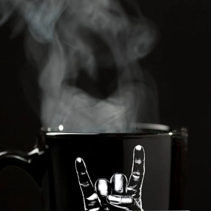 speecheese Tasse Rockzeichen Hand - Heavy Metal Tasse – Bild 6
