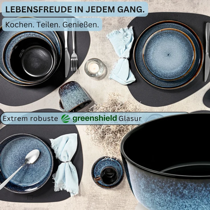 SÄNGER Steingut Schalen Osaka 6-teilig – Bild 3