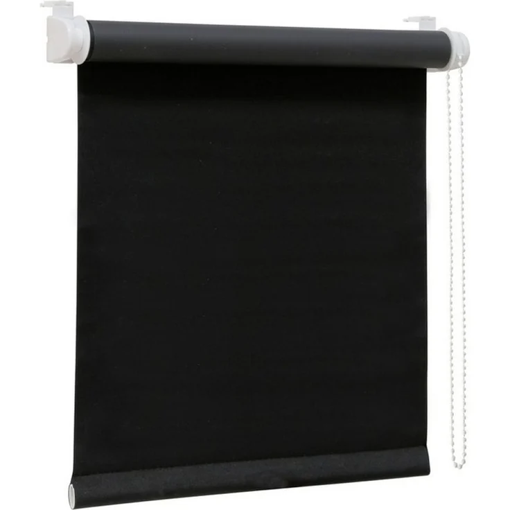 Verdunklungsrollo Klemmfix Tenebra Verdunkelungsrollo, 35x160 cm, schwarz, Victoria M, blickdicht, ohne Bohren, in Führungsschienen, Klemmfix, Verdunkelung, Mit Magnet. energiesparend – Bild 2