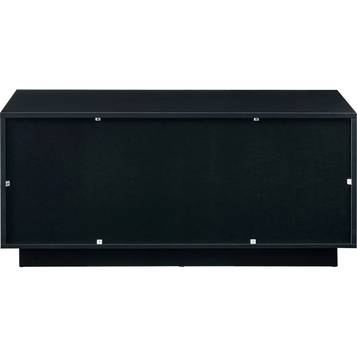 Couchtisch 100 x 50 x 45 cm, mit Schubladen, mit Ablagefächern, aus Spanplatte, Mattschwarz / Naturfarben – Bild 6