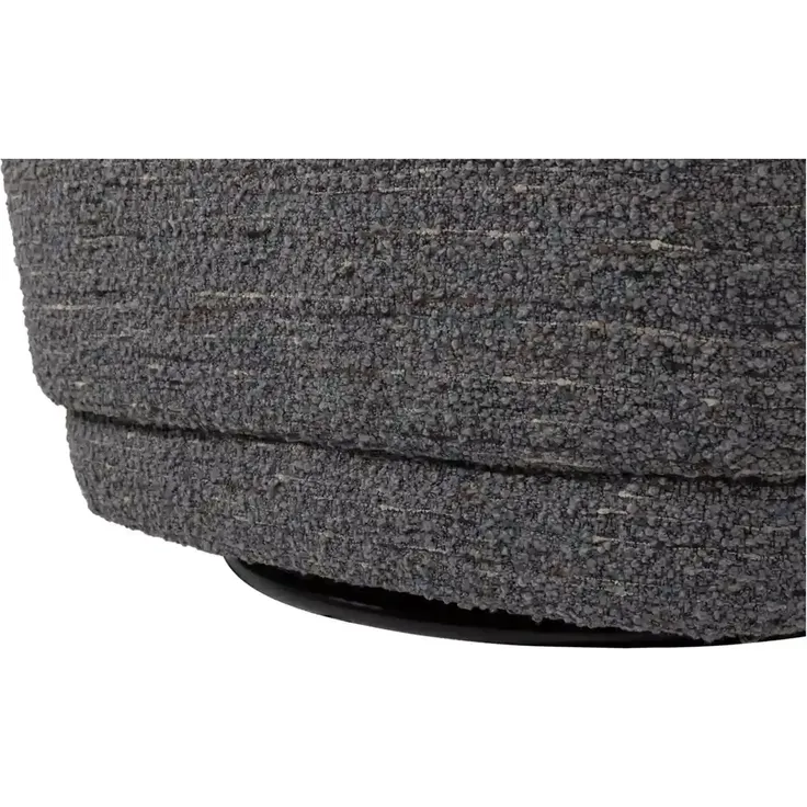 Drehsessel Atty - Chunky Melange-stoff Grau – Bild 7