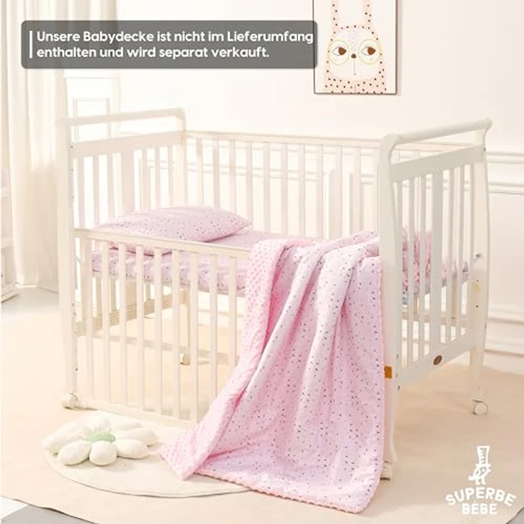 SUPERBE BEBE Kinderkissen Mit Kopfkissenbezug Baumwolle - Kissen für Kinder 1 bis 3 Jahre Größe 33x45 cm - Weiches Kissen Hypoallergen Maschinenwaschbar Ideal Fürs Bett oder Auf Reisen EIN Nickerchen – Bild 6