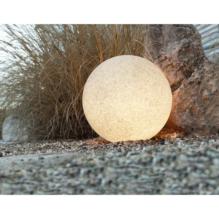 Heitronic Nr. 35957-HE Outdoor LED Leuchtkugel Mundan granit 40cm E27 IP44 – Bild 2