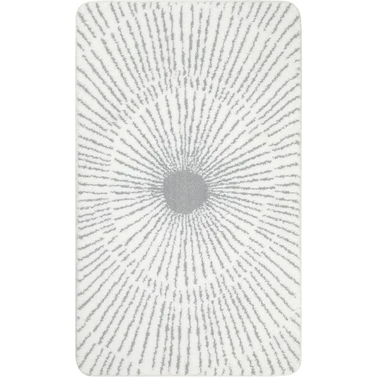 Wecon home Basics Badematte Jasbeer, Höhe 15 mm, Polyester, rechteckig, waschbar, rutschfest, strapazierfähig, pflegeleicht mit Linien Design