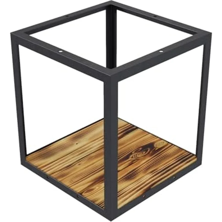 QLS Katzen-Kletterwand LOFT Wand- & Deckenmontage, Set Aus Metall pulverbeschichtet und Holz Geflammt 15 Teilig – Bild 7