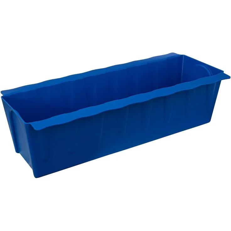 BURI 2 Euro-Paletten Blumenkästen-Einsätze inkl. Bewässerungsmatte | 37,3cm Blau | Pflanzkasten für Europalette Palette | Balkonkasten | Blumentopf | aus stabilen Kunststoff | Made in Germany – Bild 3