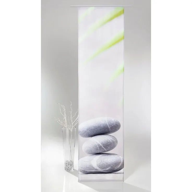 heimtexland Schiebegardine Flächenvorhang Wellness Schiebegardine Schiebevorhang Gardine Vorhang (1 St), Paneelwagen, blickdicht, Satin, inkl. Zubehör, Schiebevorhang, HxB 245x60 cm, Sichtschutz