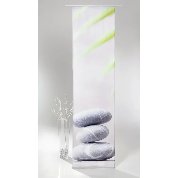 heimtexland Schiebegardine Flächenvorhang Wellness Schiebegardine Schiebevorhang Gardine Vorhang (1 St), Paneelwagen, blickdicht, Satin, inkl. Zubehör, Schiebevorhang, HxB 245x60 cm, Sichtschutz – Bild 1