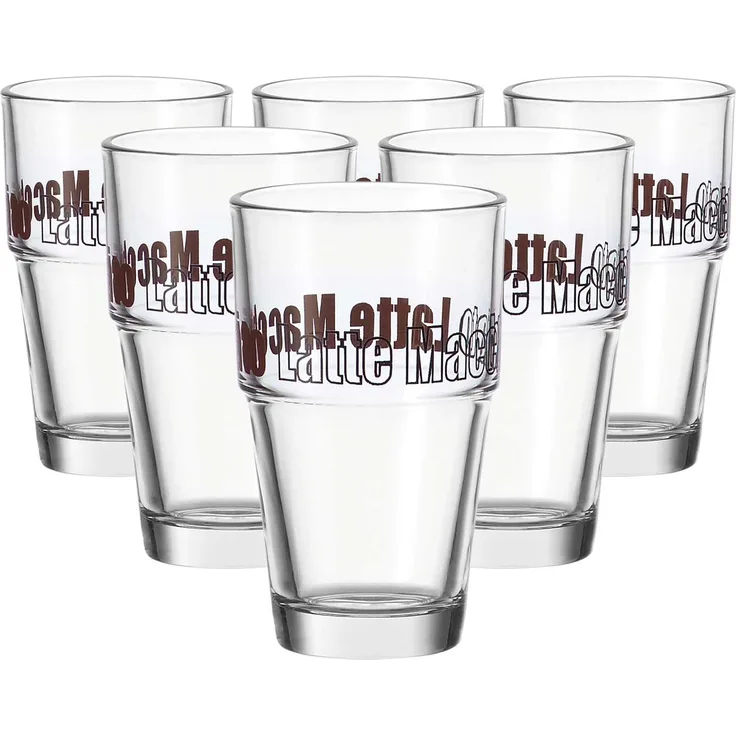 Leonardo SOLO Becher 410 ml Latte Macchiato 6er Set