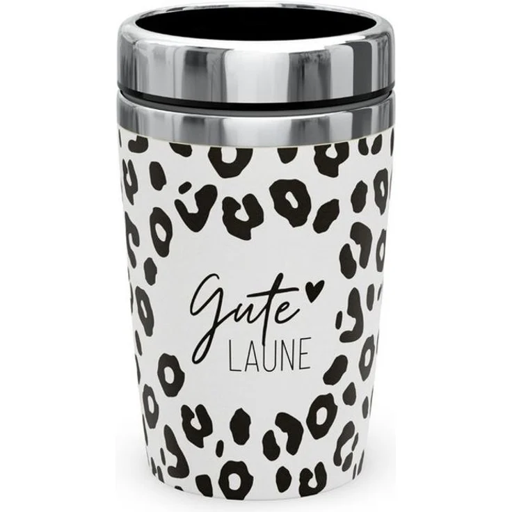 Thermobecher Thermokaffeebecher To Go 240ml la vida "Gute Laune" 388573 – Bild 2