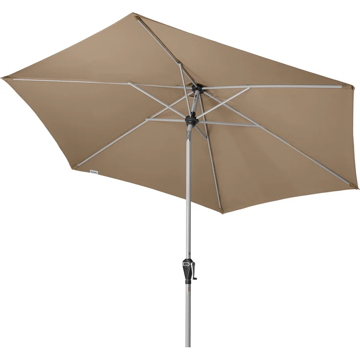 Doppler Sonnenschirm / Kurbelschirm "Active Auto Tilt 280" Greige – Bild 3