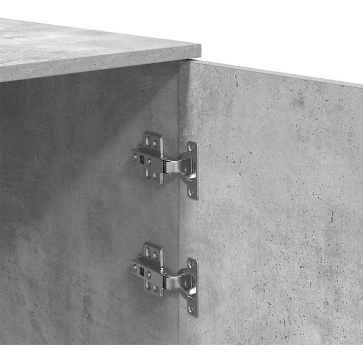 vidaXL Lagerschrank Betongrau 50x45x103,5 cm Holzwerkstoff 859045 – Bild 8