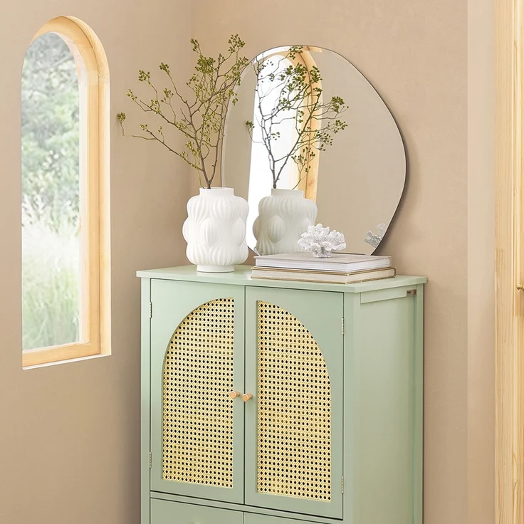 SoBuy FSB72-GR Schuhschrank, MDF, Lackiert, Grün, 70 x 90 x 34 cm – Bild 9