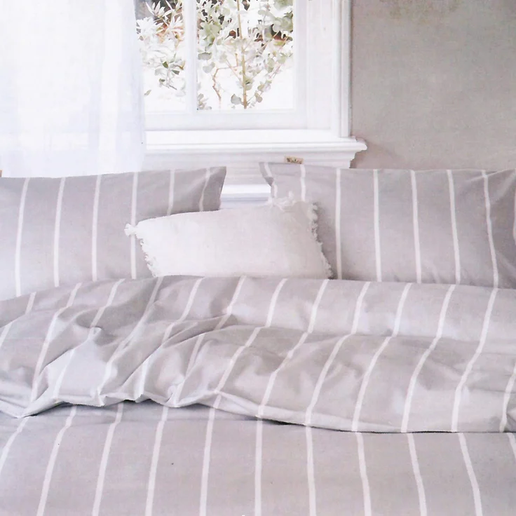 Bettwäsche Walra (155x220cm) Preppy Pinstripe – Bild 2