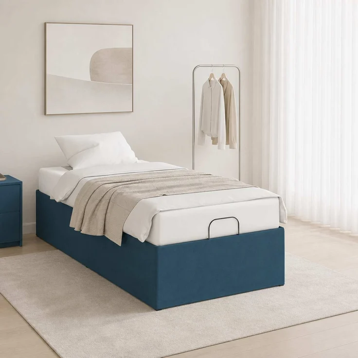 vidaXL Elektrisch verstellbares Bettgestell Blau 200 x 70 x 33,5 cm 42037269 – Bild 4