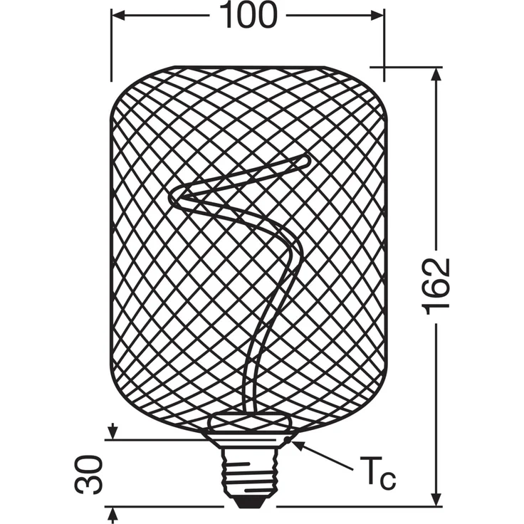 Osram LED Dekoleuchtmittel E27 Square schwarz 3,5W dimmbar warmweiß – Bild 3