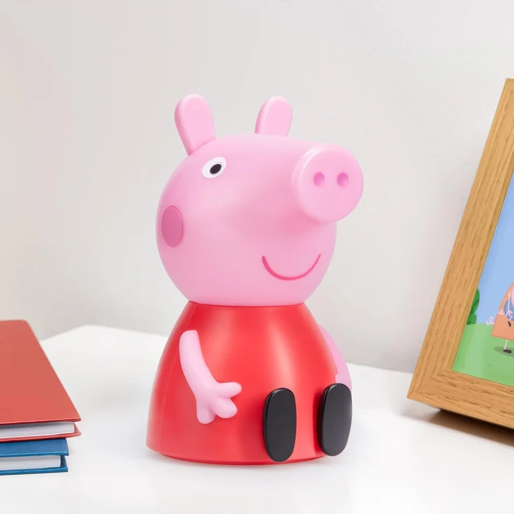 Peppa Pig Paladone Figur Lampe mit Sound - Offiziell lizenziertes Baby-Nachtlicht, Kinderzimmer-Zubehör & Dekor – Bild 2