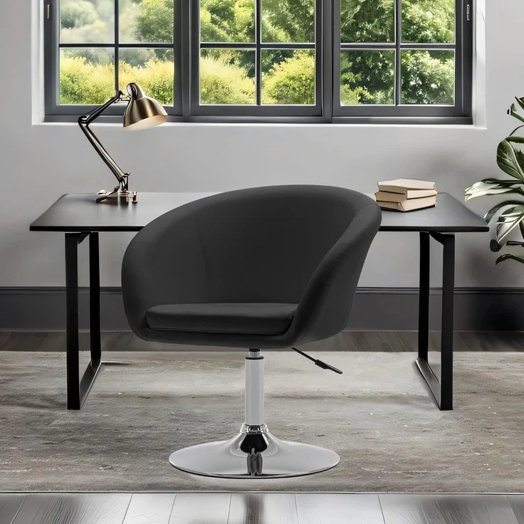 Duhome Loungesessel (WY440), Schminkstuhl Cocktailsessel Drehstuhl Höhenverstellbar mit Armlehne – Bild 8