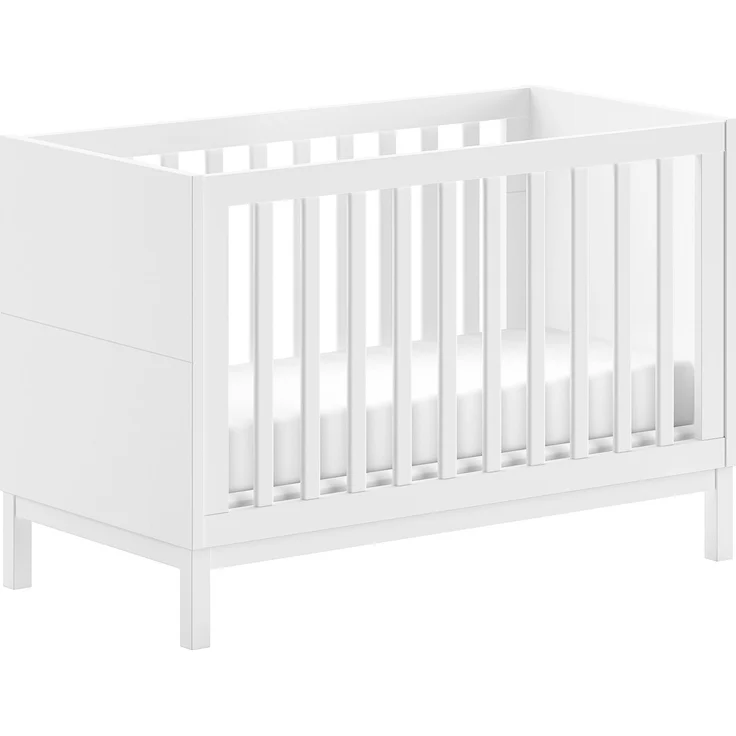 EVA Artikel-Set 4-tlg. best aus, Kommode mit Wickelaufsatz, Babybett 60x120 cm, Kleiderschrank 2-trg. – Bild 3