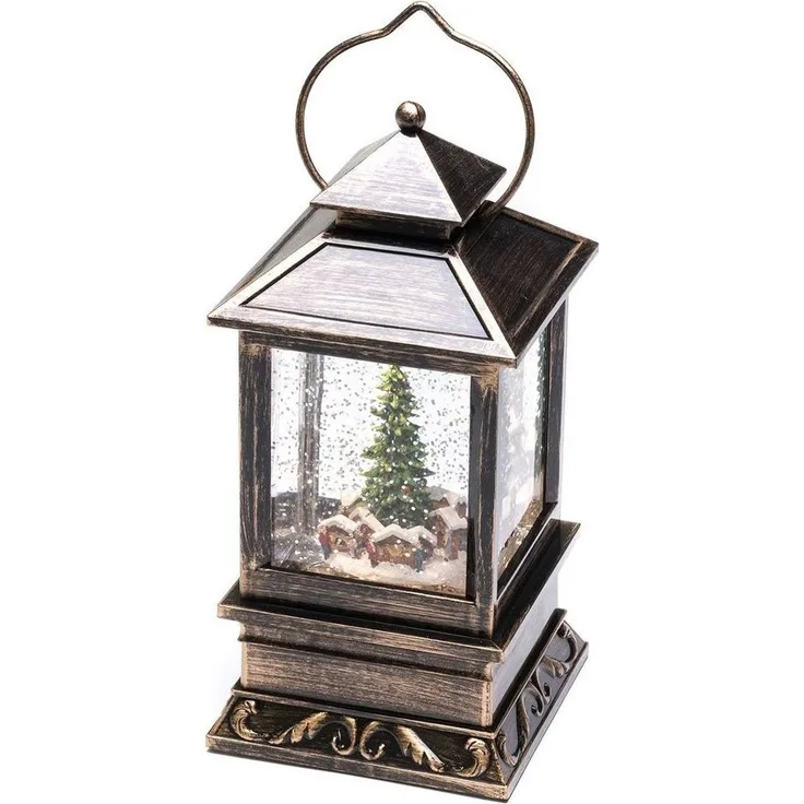 KONSTSMIDE No. 4356-000 LED Schneelaterne Weihnachtsmarkt warmweiße Diode IP20